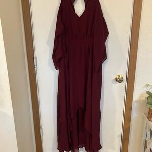 Mia Joy Large Cold shoulder chiffon Dress